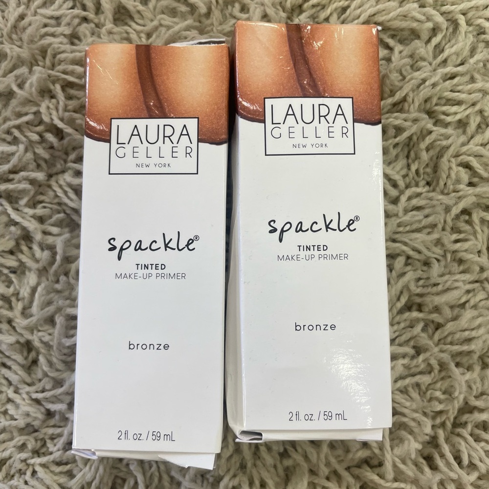 Laura Geller Spackle Skin Perfecting Primer Original Bronze 4 oz SEALED (x2)
